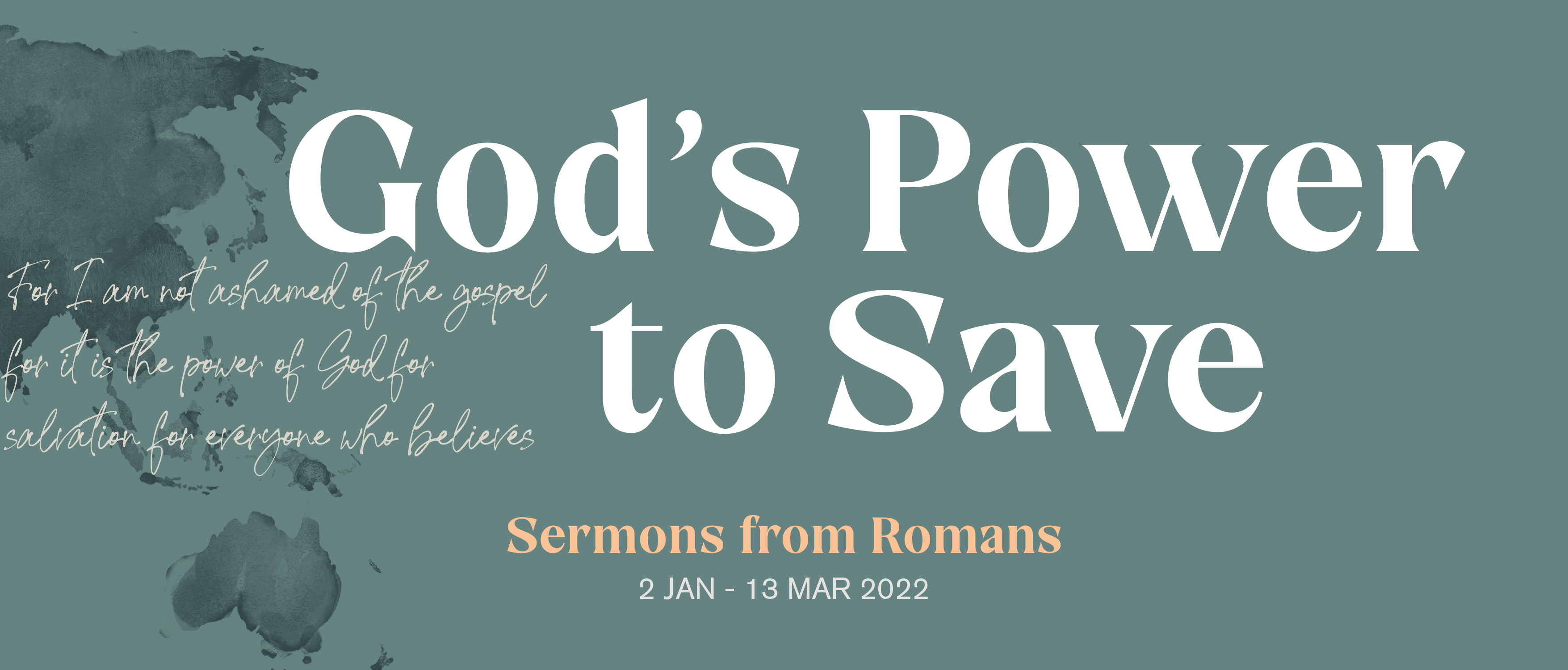 God's Power to Save Desktop Banner